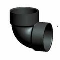 Lesso America Lesso Pipe Elbow, 1-1/2 in, Hub, 90 deg Angle, ABS LN331-015